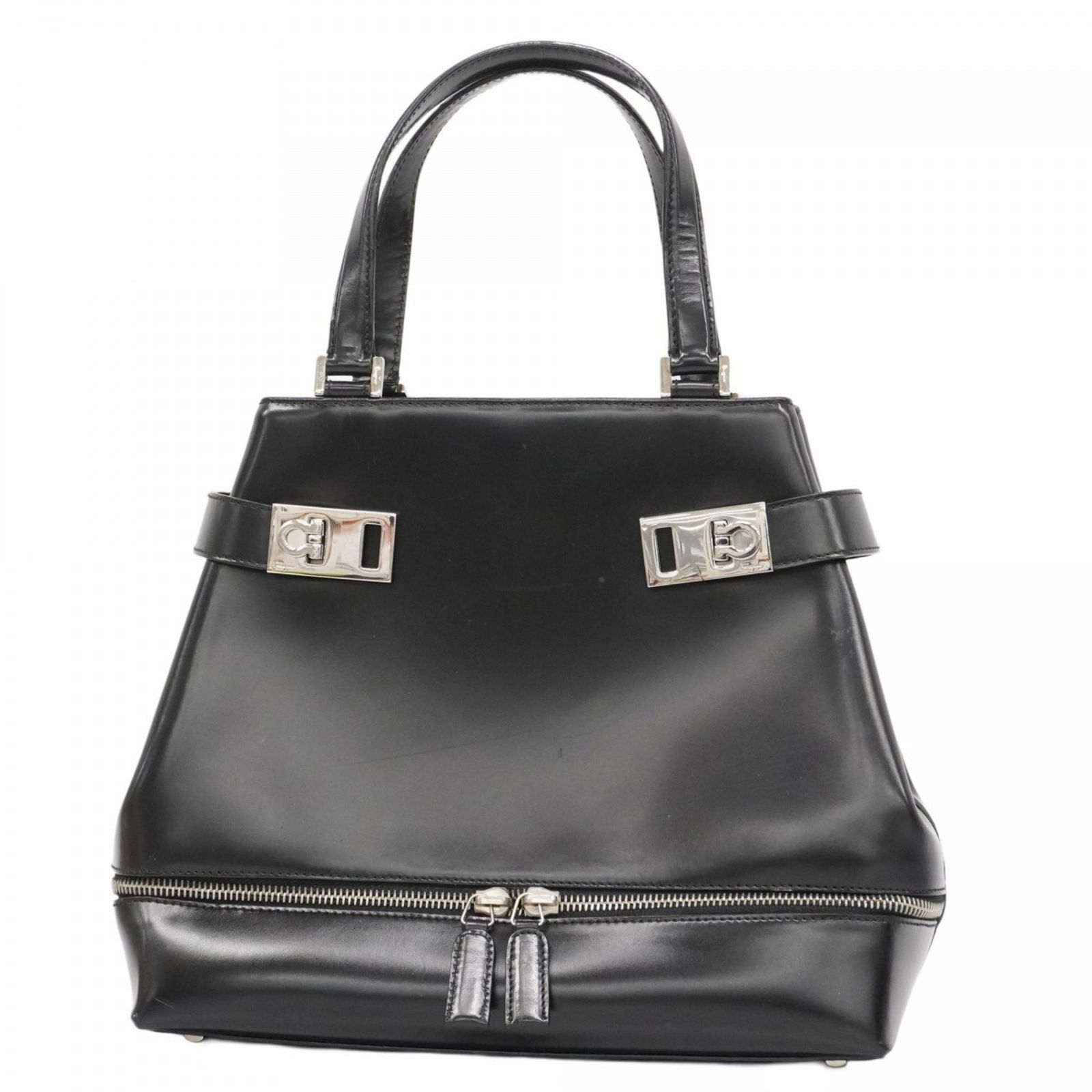 n82【美品】サルヴァトーレフェラガモ　ガンチーニ　レザー　ハンドバッグ. サルヴァトーレ・フェラガモ(Salvatore Ferragamo) サルヴァトーレ