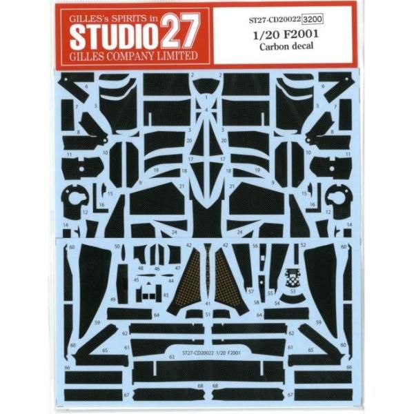 【正規品，定番】 CD20022 1/20 F2001 Carbon decal シール・ステッカー