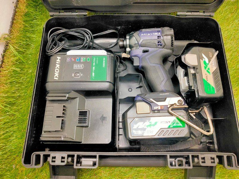 HiKOKI ハイコーキ 36 Vインパクトドライバ ディープオーシャンブルー バッテリ 充電器 ケース付き WH DC 2 XPD