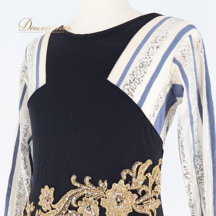 社交ダンス 衣装 メンズ トップス ブラウス 長袖 青 水色 白 YANAGIDA