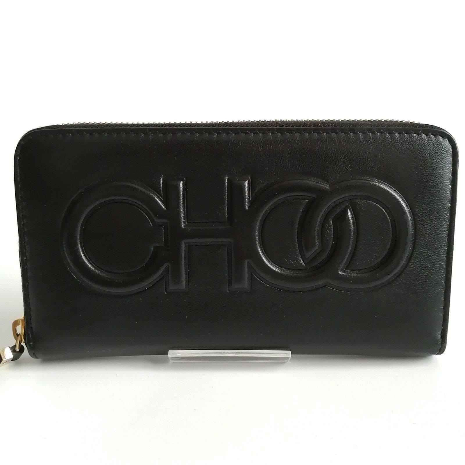 美品 ジミーチュウ JIMMY CHOO 長財布 ラウンドファスナー