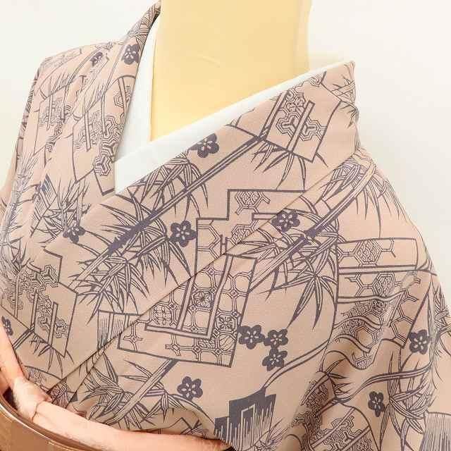 梅35 レディース ✾まめ藤✾美品 人間国宝 南部芳松落款 正絹 着物“夕暮れ時に