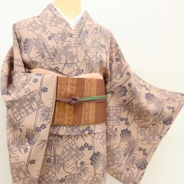 レディース ✾まめ藤✾美品 人間国宝 南部芳松落款 正絹 着物“夕暮れ時に