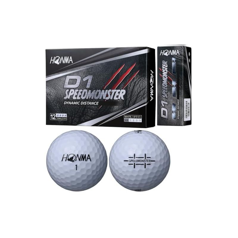 3ダースセット ホンマ ゴルフ ボール D 1 SPEED MONSTER スピードモンスター 3ダース 36球入り BT 2003 本間 HONMA ホワイト