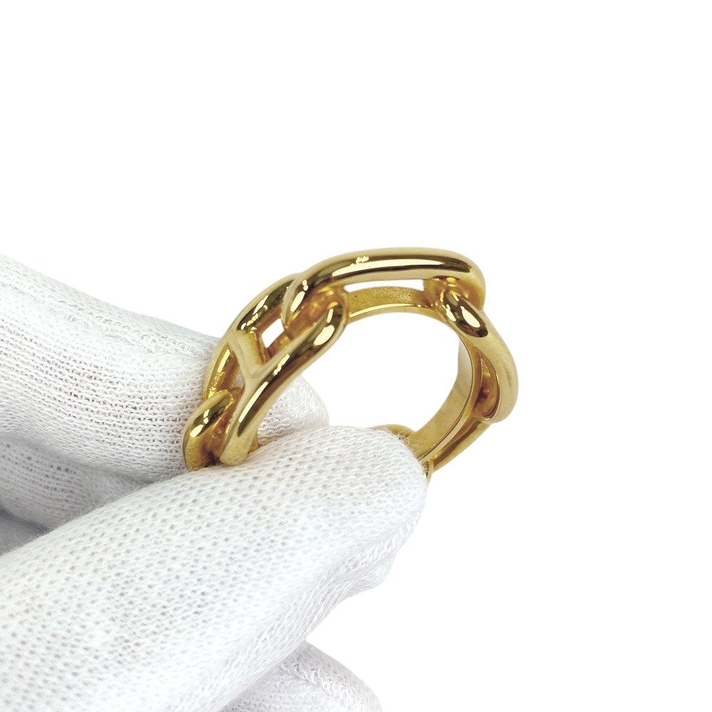 エルメス □未使用□ スカーフ リング シェーヌダンクル GP ゴールド