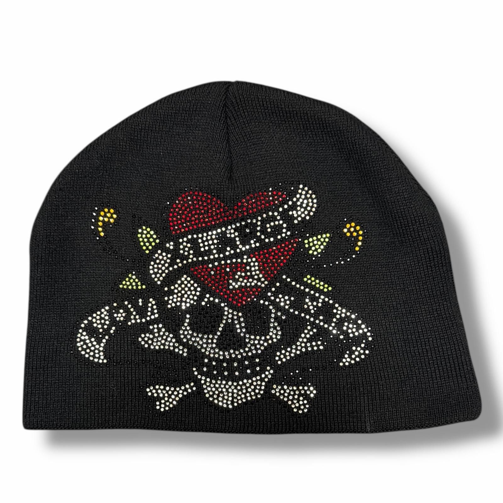 XLARGE × ED HARDY SINGLE BEANIE シングルビーニー ニットキャップ