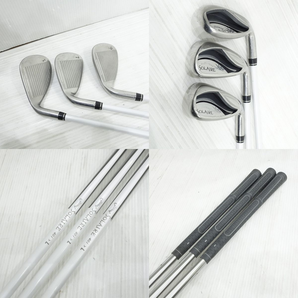 Callaway/キャロウェイ SOLAIRE ドライバー 5W 6H アイアン 7、9、S 6