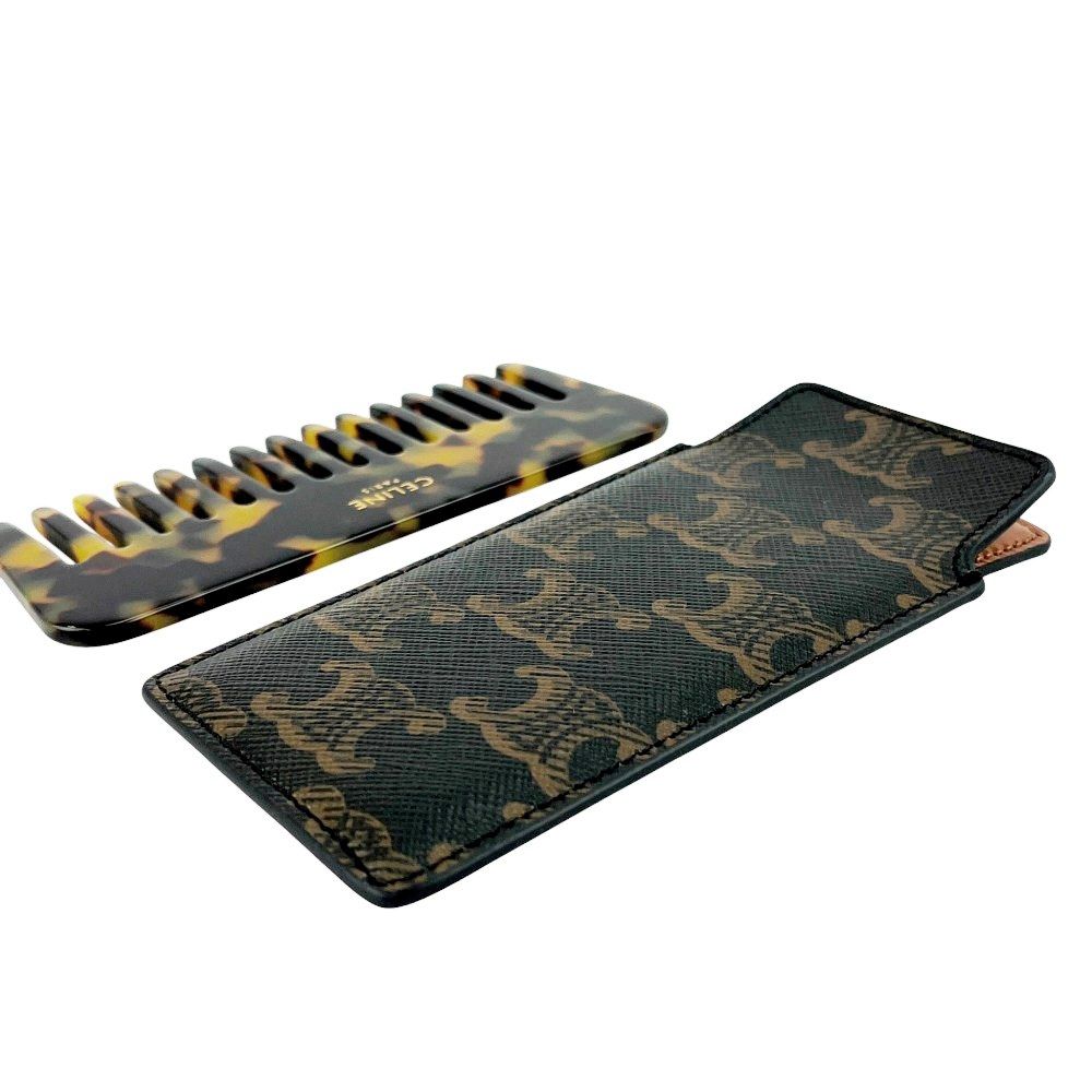 セリーヌ □美品□ スモールヘアコーム 櫛 クシ ケース付き トリオンフ