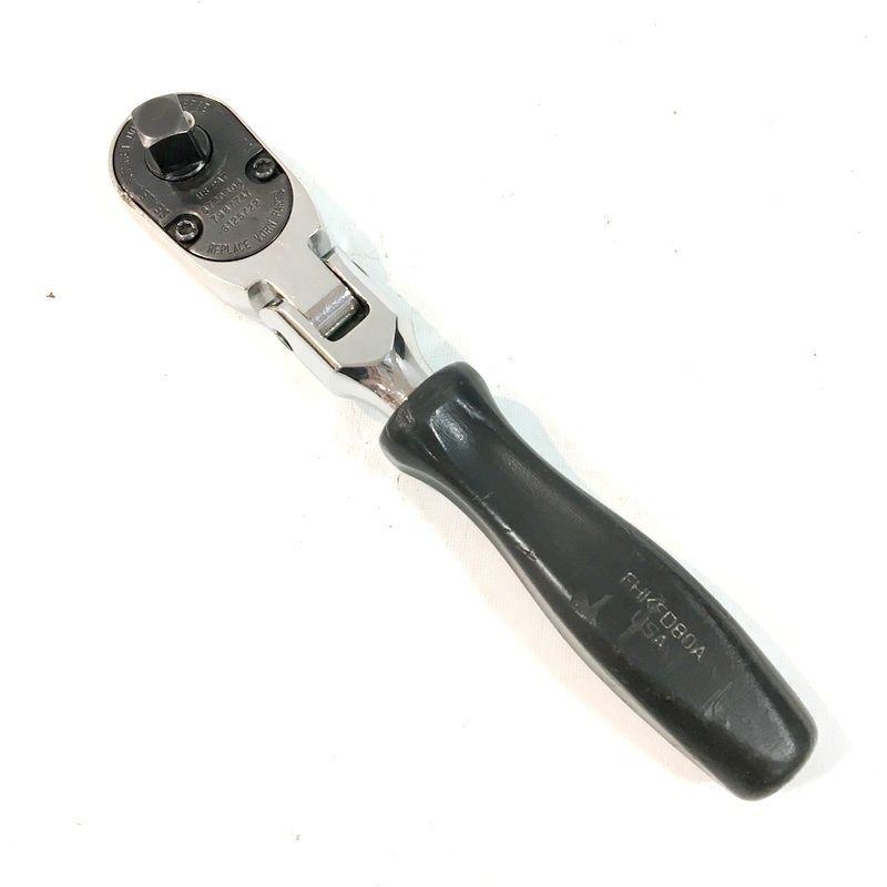 Snap-on スナップオン フレックスラチェット ブラック 3 8 ラチェット 首振り ショート ハンドツール メンテナンス DW 3690