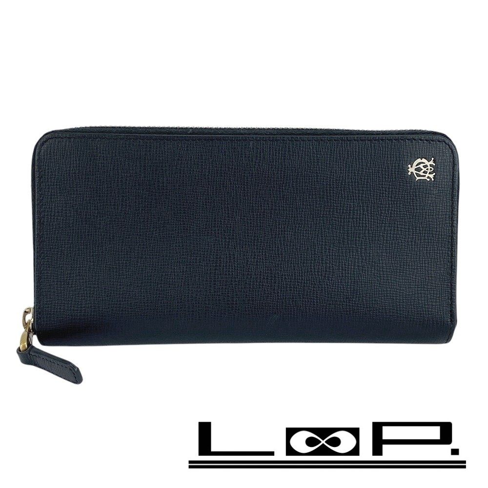 ダンヒル □美品□ ラウンドファスナー 長財布 財布 ウォレット レザー