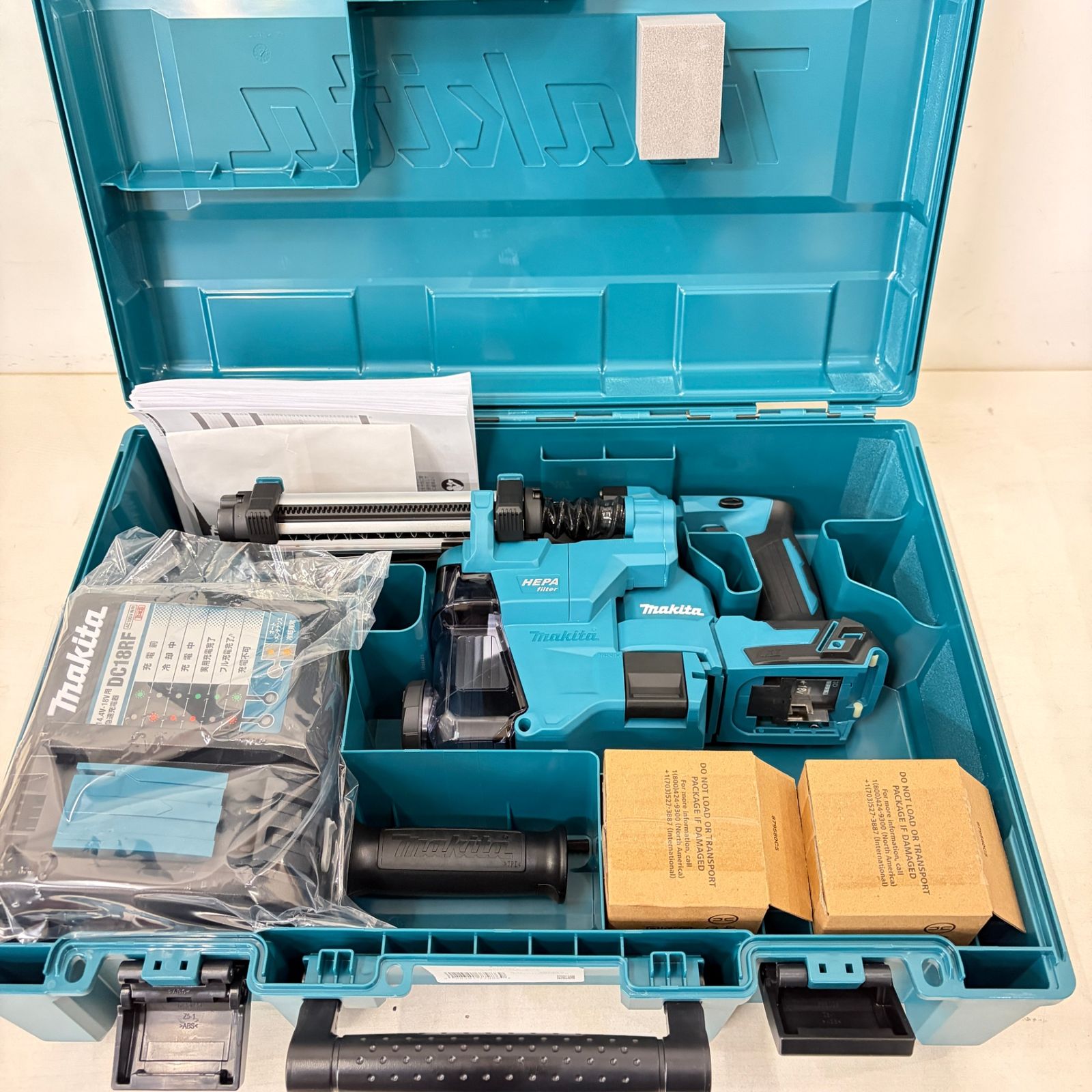 マキタ 18 V 充電式ハンマードリル mm フルセット 6 0 Ahバッテリー 2 充電器DC RF ケース付 makita 質屋 リサイクルマー