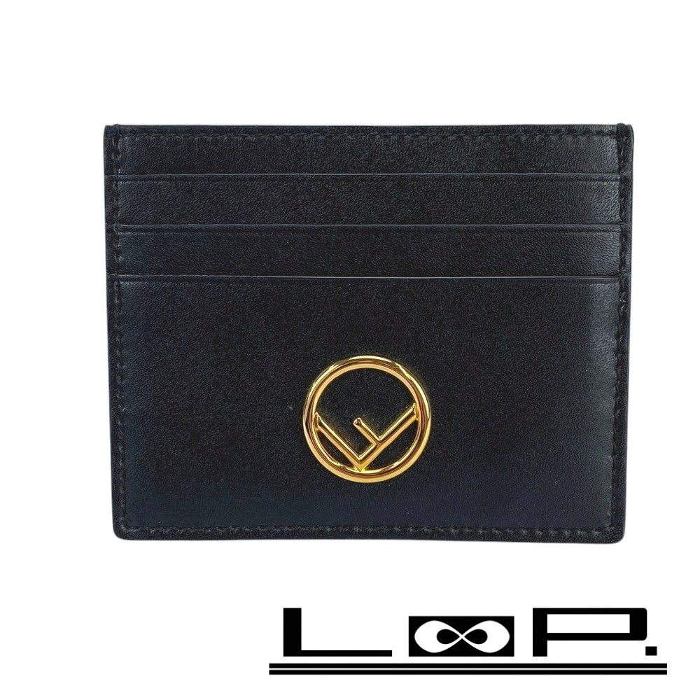 フェンディ ■新同■ パス カード ケース コンパクト レザー GP ブラック 【404597】1