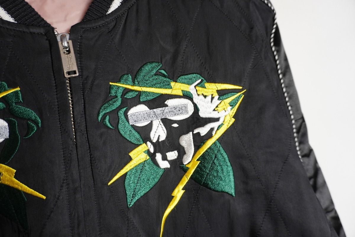 希少 John UNDERCOVER ジョン アンダーカバー スカル 刺繍 スカジャン