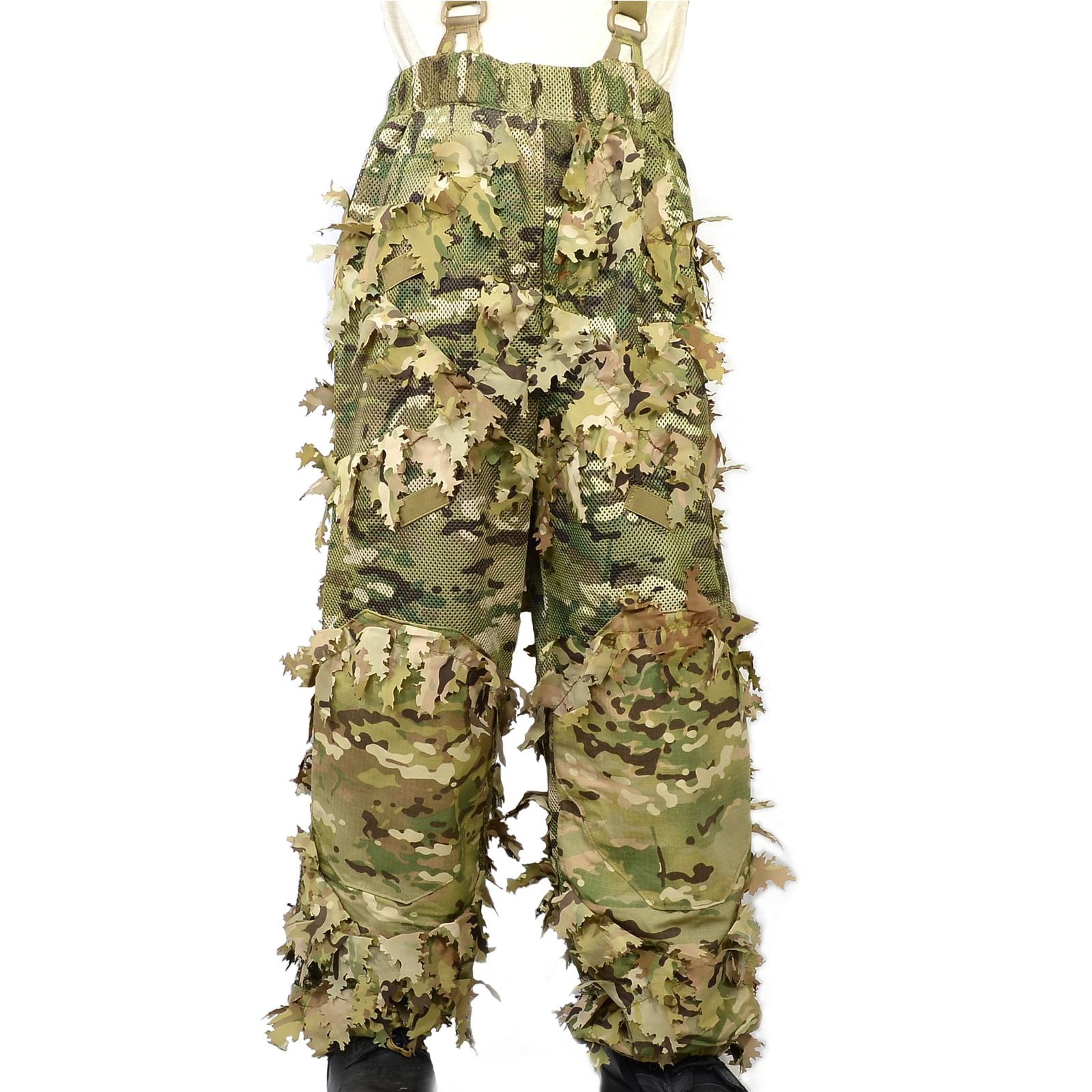 NOVRITSCH 3Dギリースーツ パンツ Modular 3D Ghillie サスペンダー付き T4 [ マルチカム ]