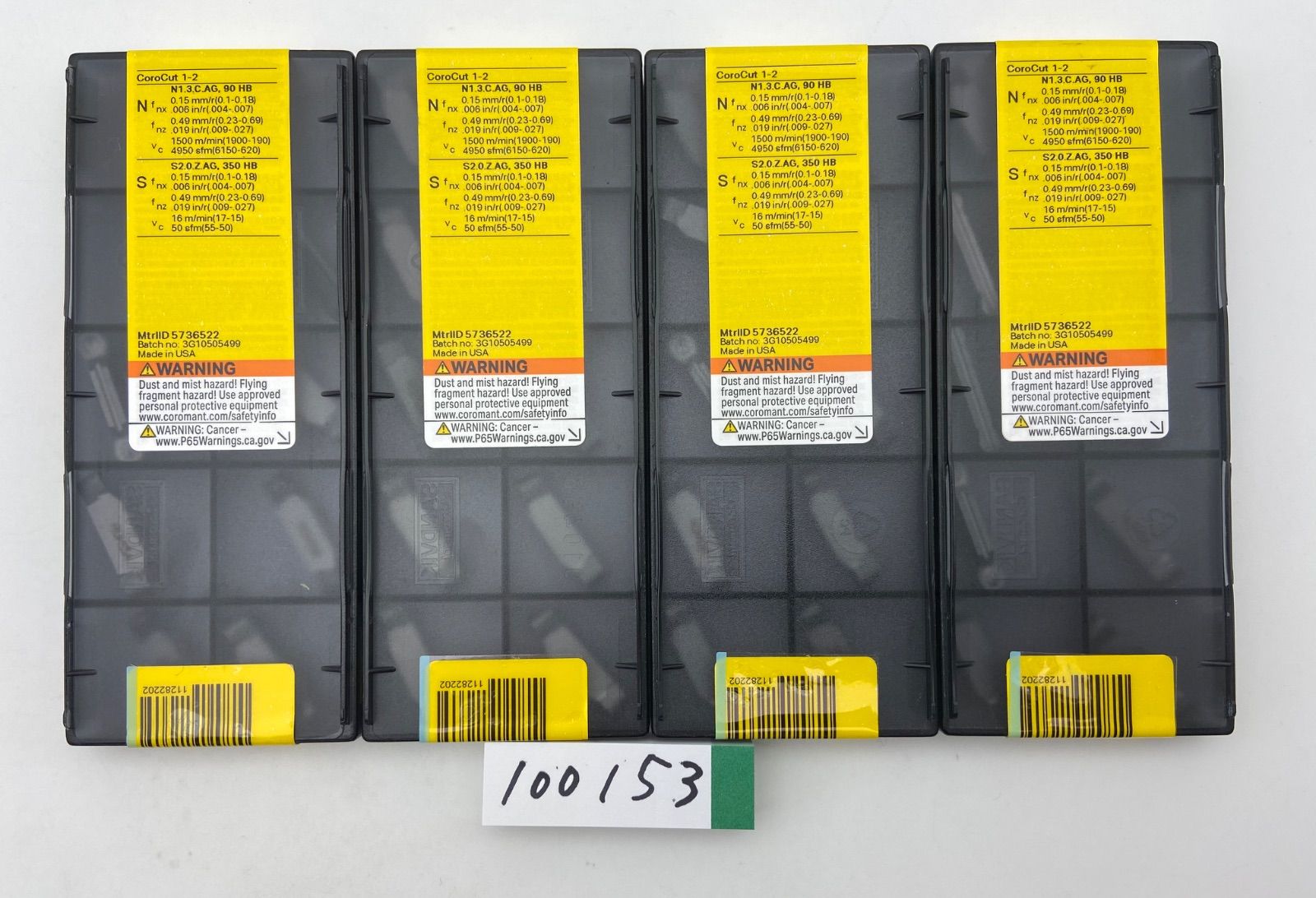 サンドビックSANDVIK N 123 H 2-0500-RO 13 A 4箱セット