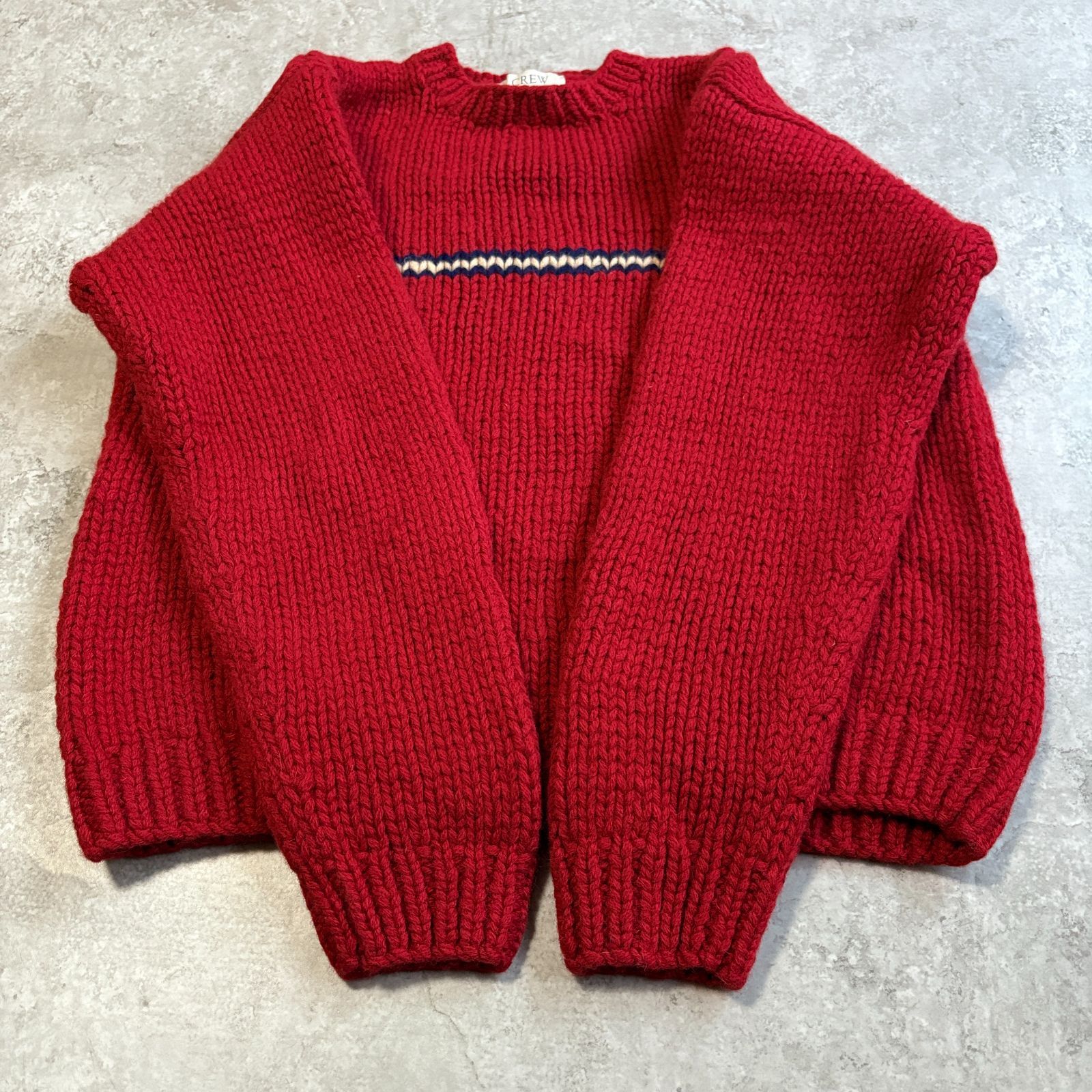 90~00s J.CREW Wool Handknit 【 red 】 Jクルー ジェイクルー ウール 
