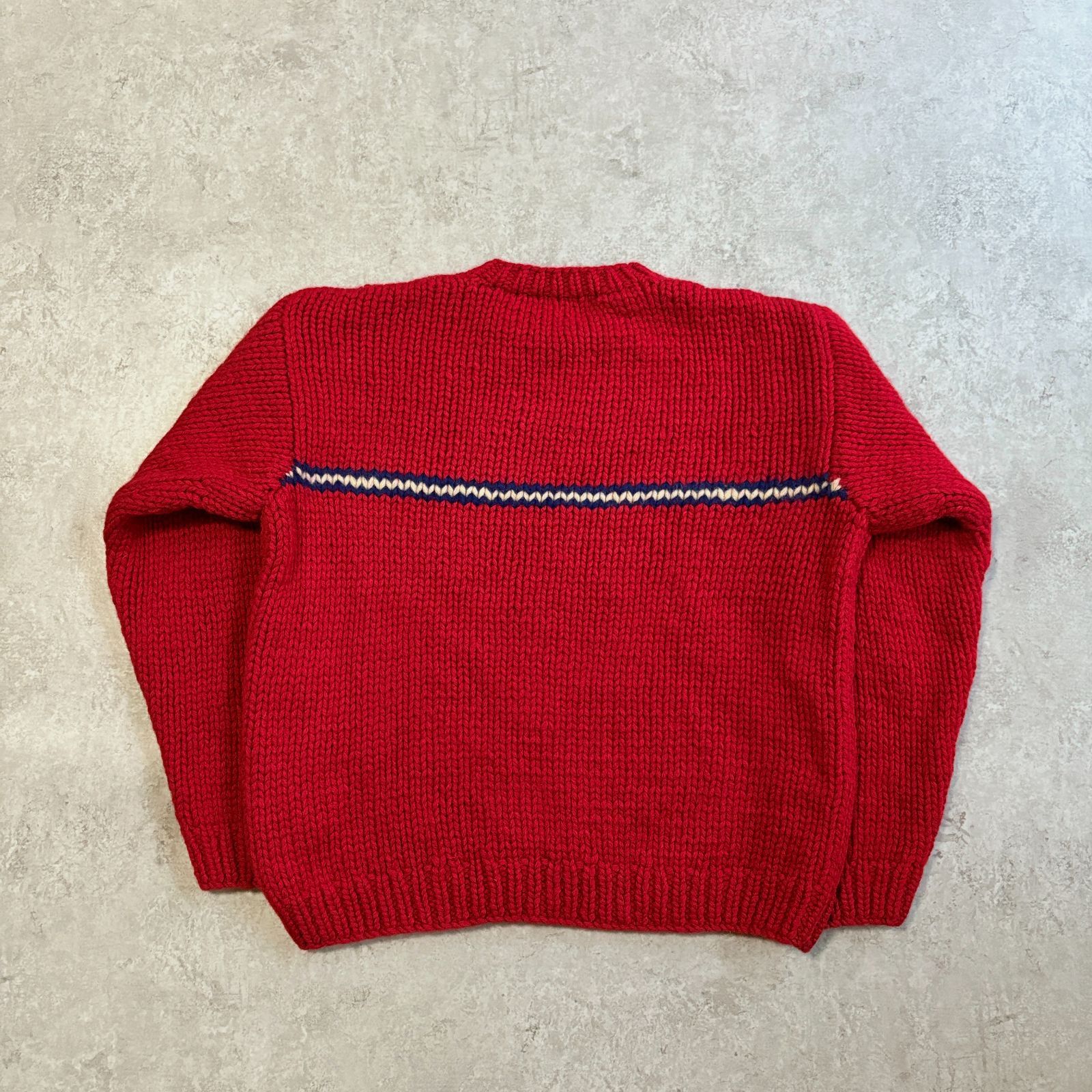 90~00s J.CREW Wool Handknit 【 red 】 Jクルー ジェイクルー ウール 