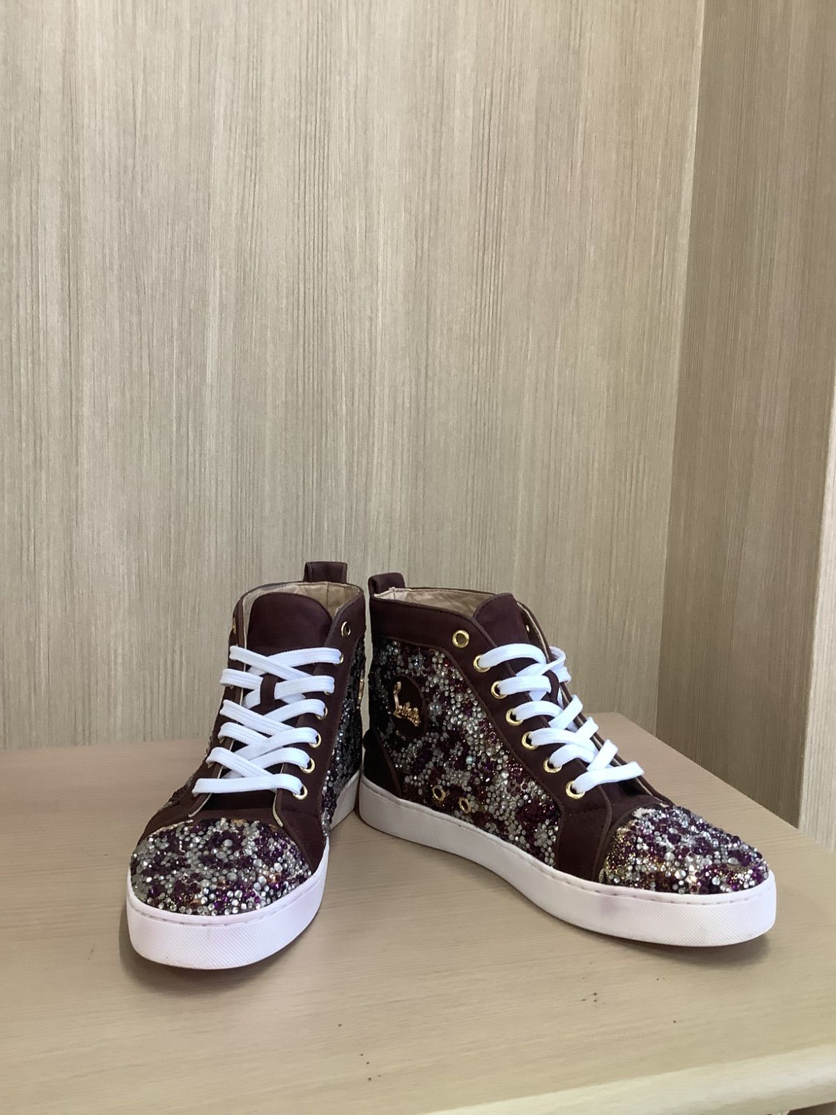 美品✨　クリスチャンルブタン　ルビ　クラフト　ハイカット　スニーカー　23.5 Christian Louboutin(クリスチャン・ルブタン) ハイカットスニーカー