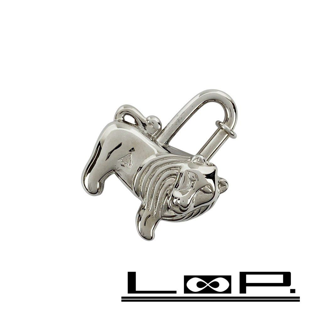 極希少 美品 エルメス アニマルチャーム ライオン キーリング キーホルダー エルメス □新同□ カデナ ライオン バッグ チャーム アニマル