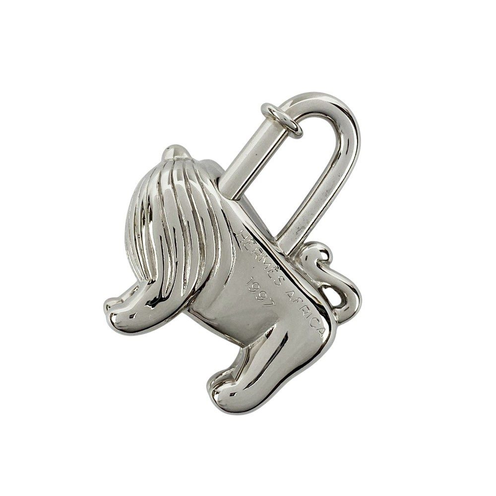 エルメス □新同□ カデナ ライオン バッグ チャーム アニマル