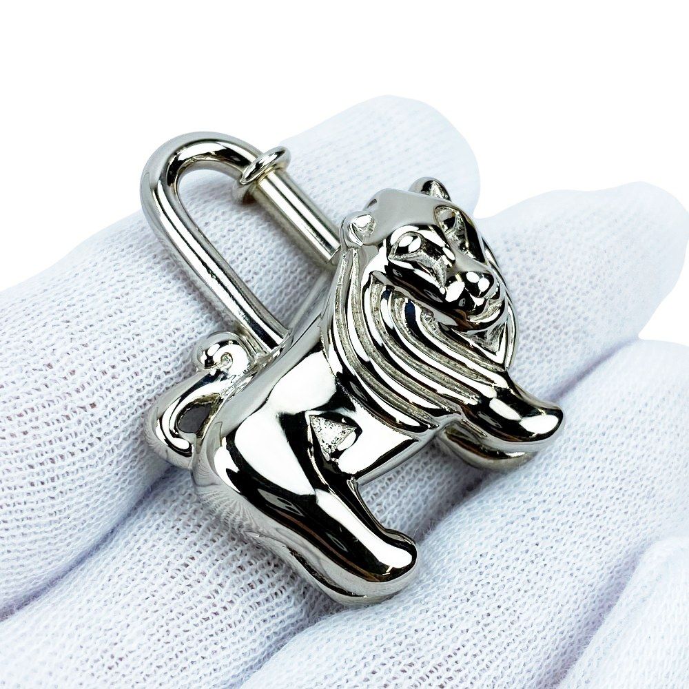 エルメス □新同□ カデナ ライオン バッグ チャーム アニマル