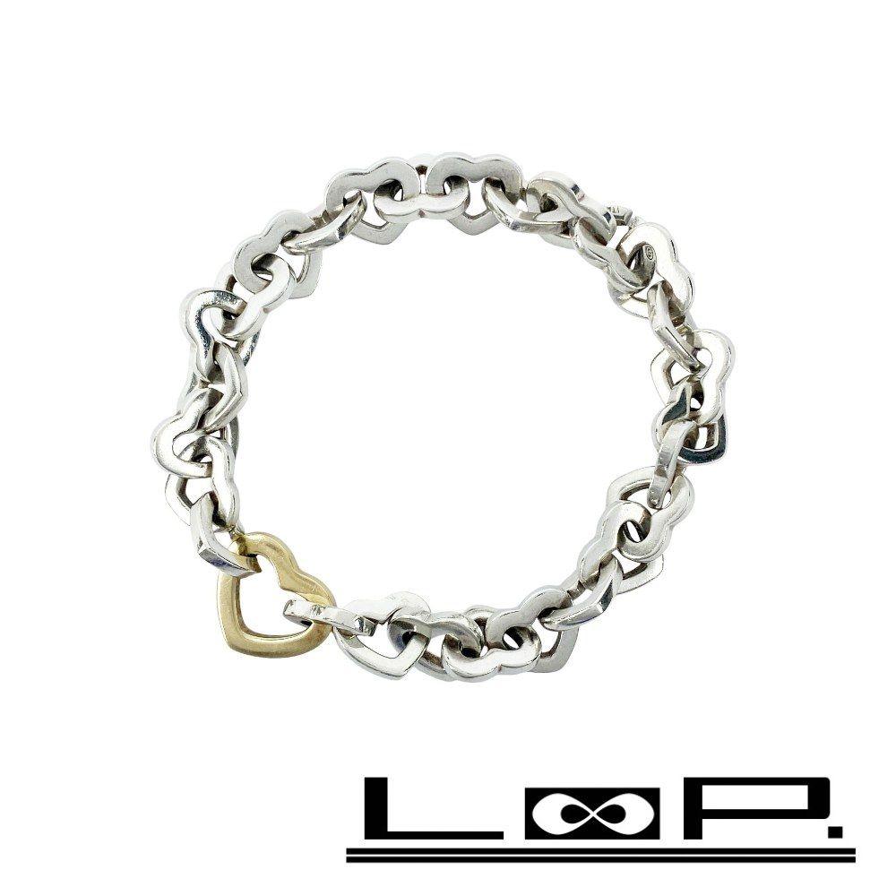 ティファニー □中古□ ハートリンクチェーン ブレスレット