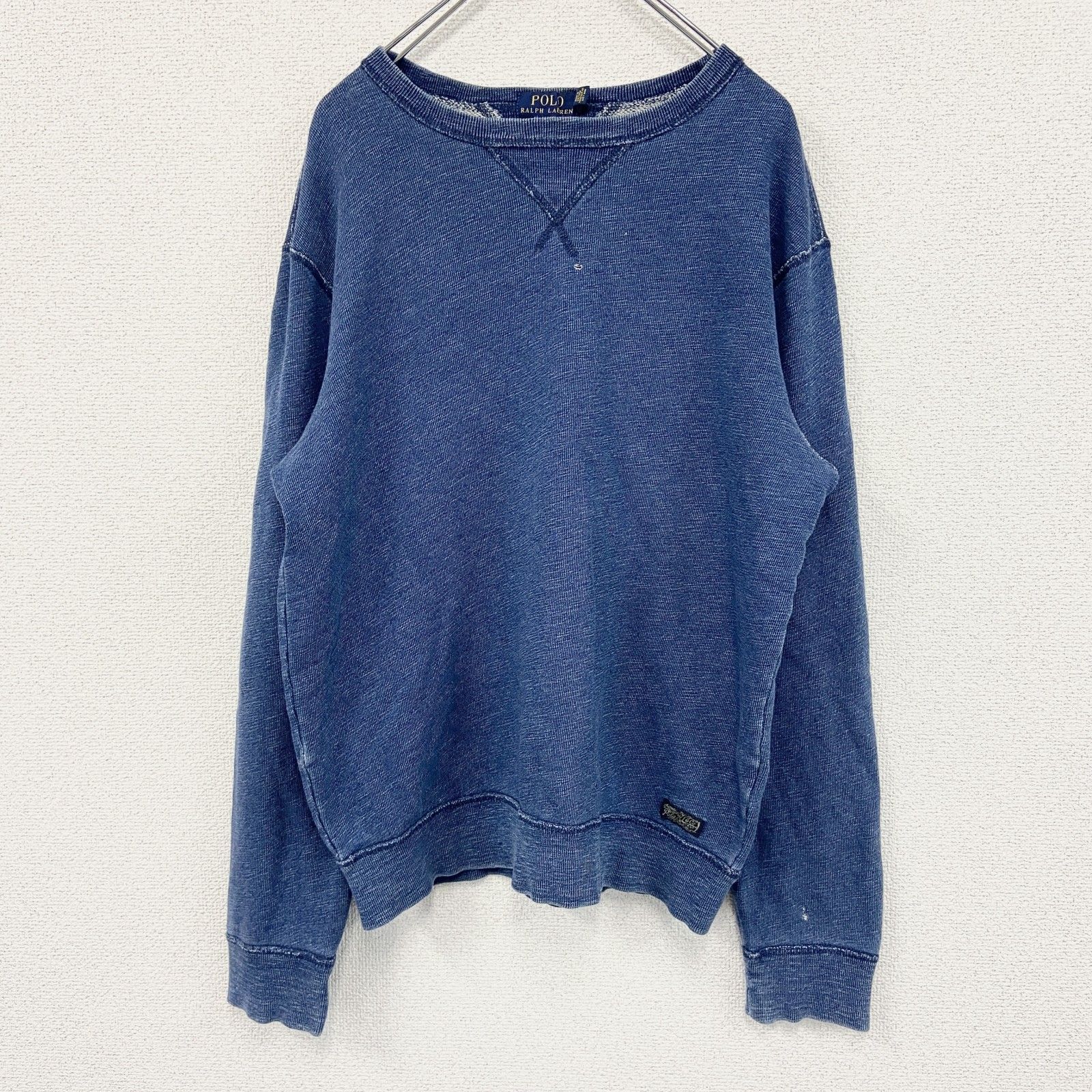 【人気デザイン】 ポロ ラルフローレン USED品 ダメージ加工 スウェット 古着 used POLO RALPH LAUREN ポロラルフローレン スウェット