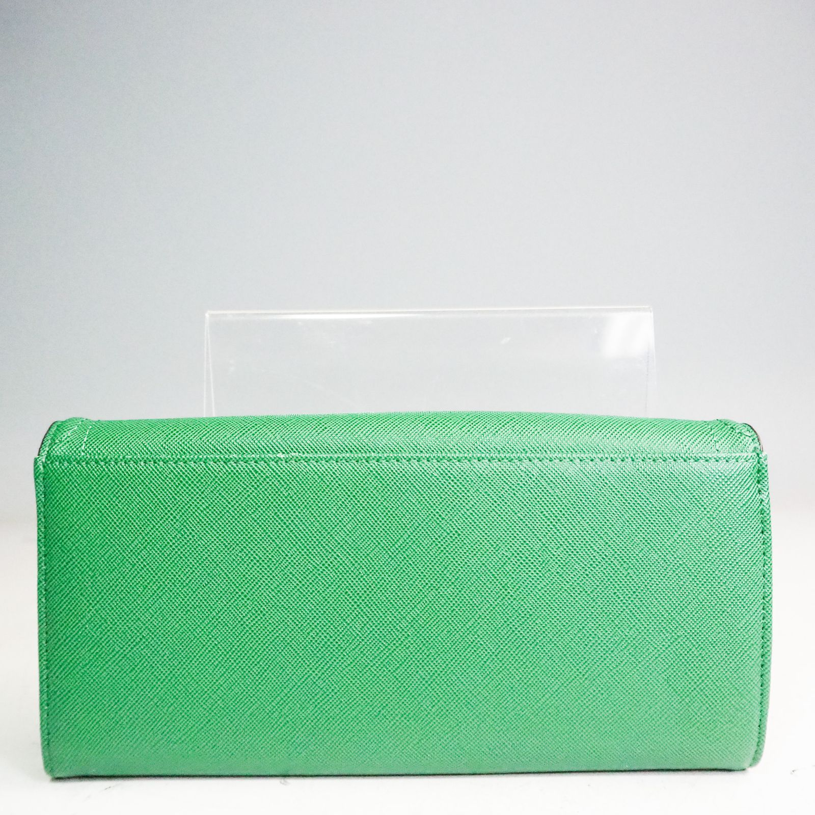 CO5220 & chouette アンドシュエット かぶせ長財布 グリーン シンプル 