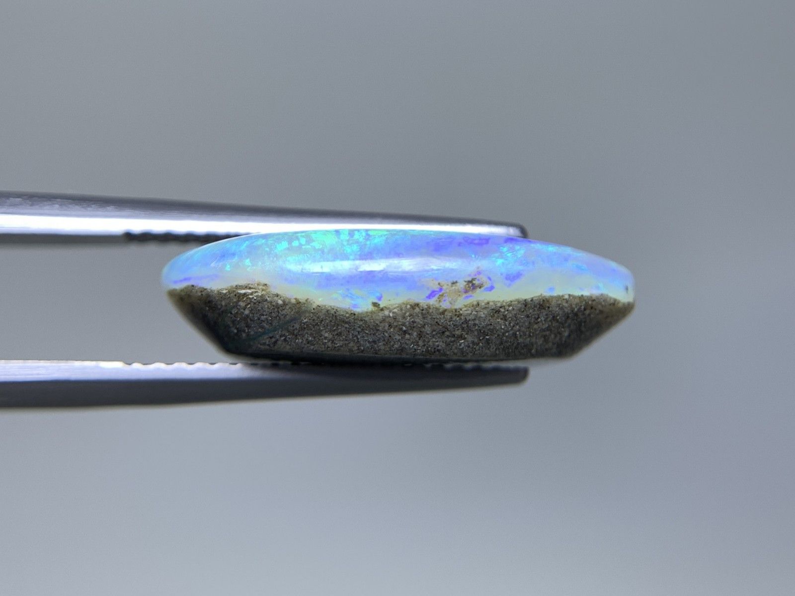 ボルダーオパール 天然 9.908ct 宝石ソーティング付き 19.7㎜×14.6