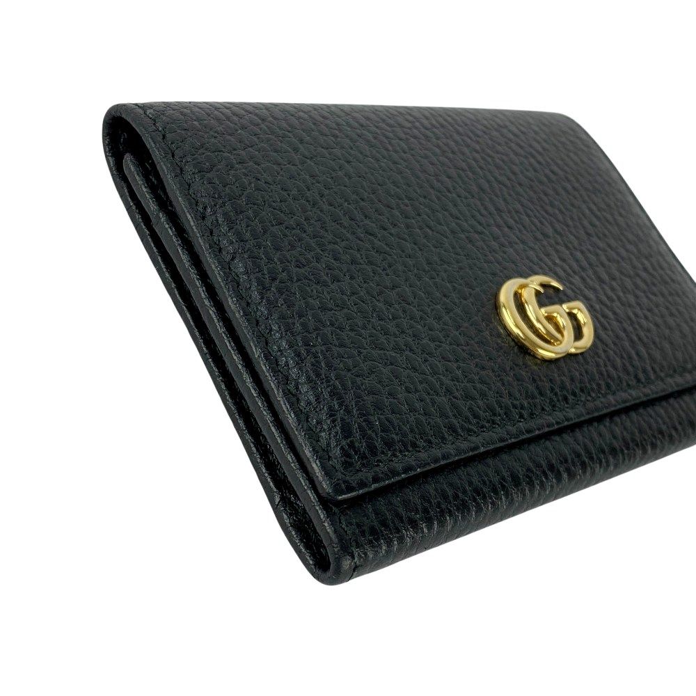 グッチ □美品□ GGマーモント カードケース 名刺入れ ダブルG レザー