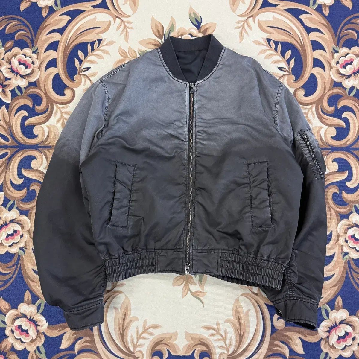 M)クアー 人気 COOR スマーシング MA-1 ブルゾン ジャケット (2Way