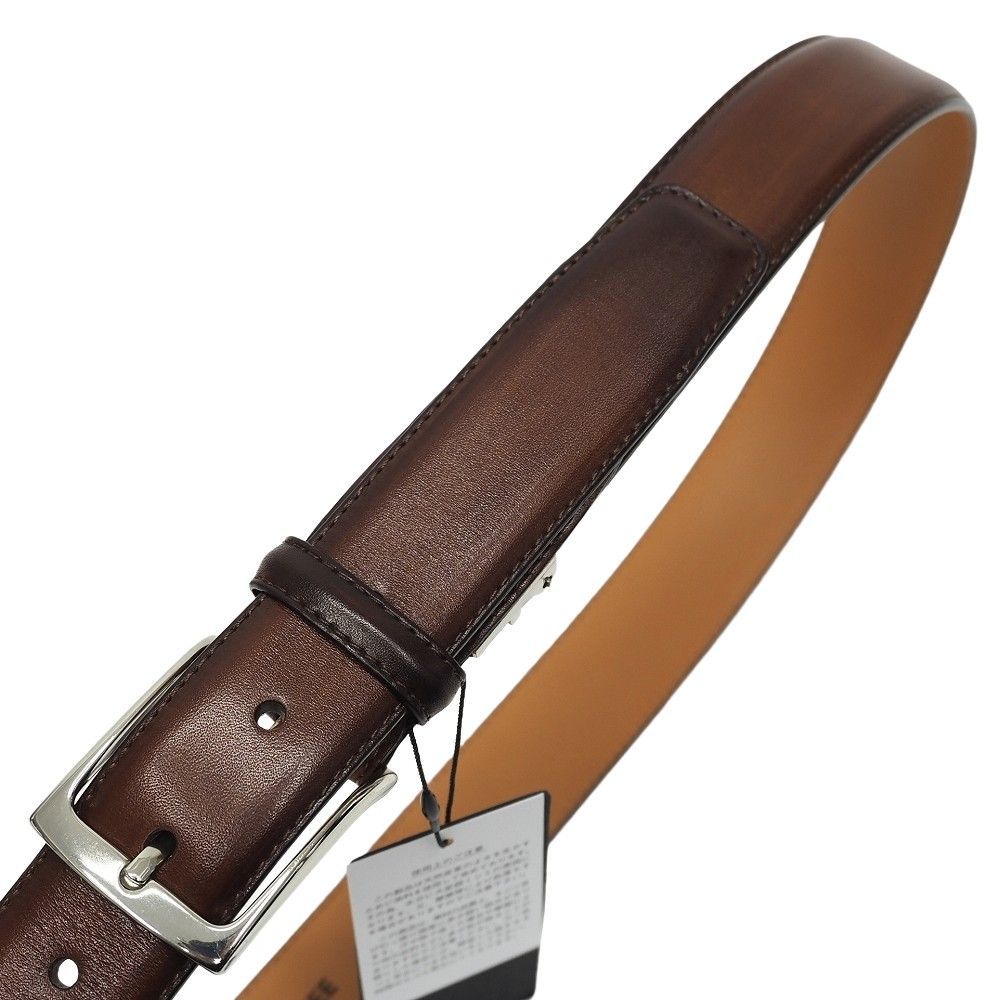 未使用品 MAGNANNI レザーベルト 【サイズ：FREE】 ブラウン