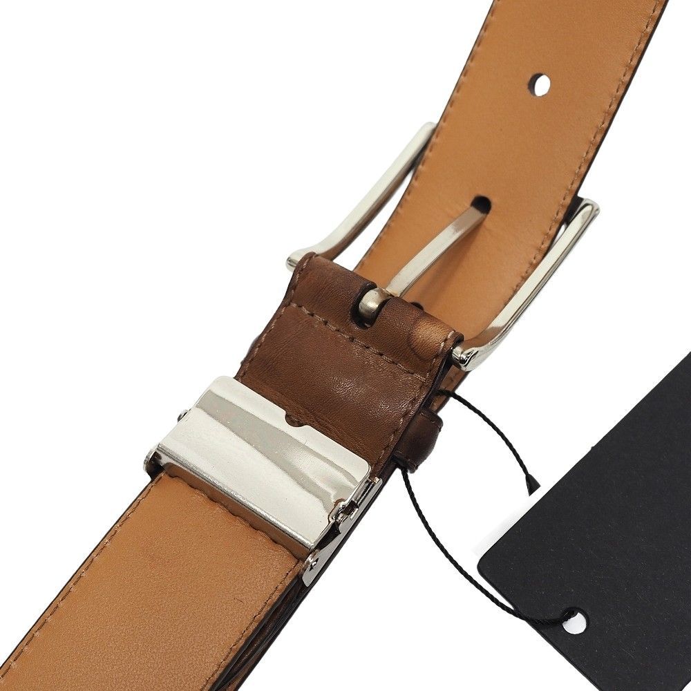 未使用品 MAGNANNI レザーベルト 【サイズ：FREE】 ブラウン