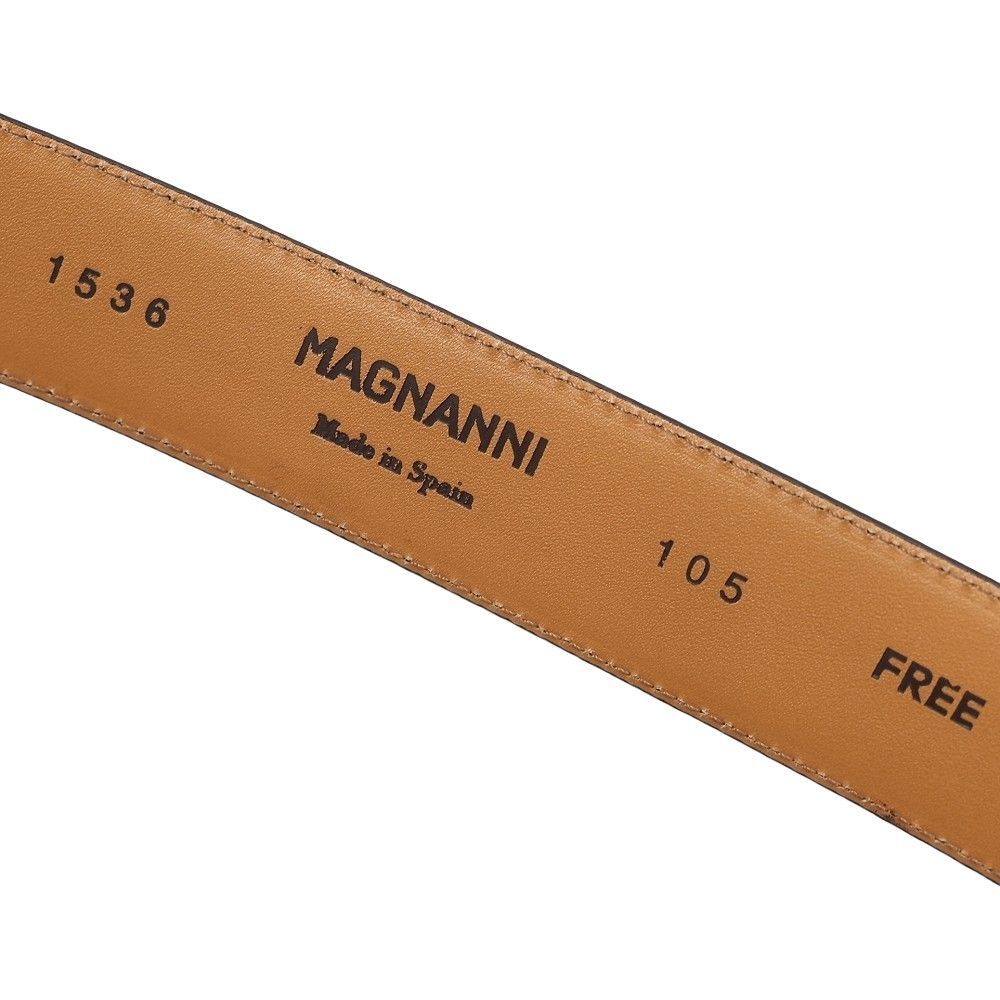 未使用品 MAGNANNI レザーベルト 【サイズ：FREE】 ブラウン