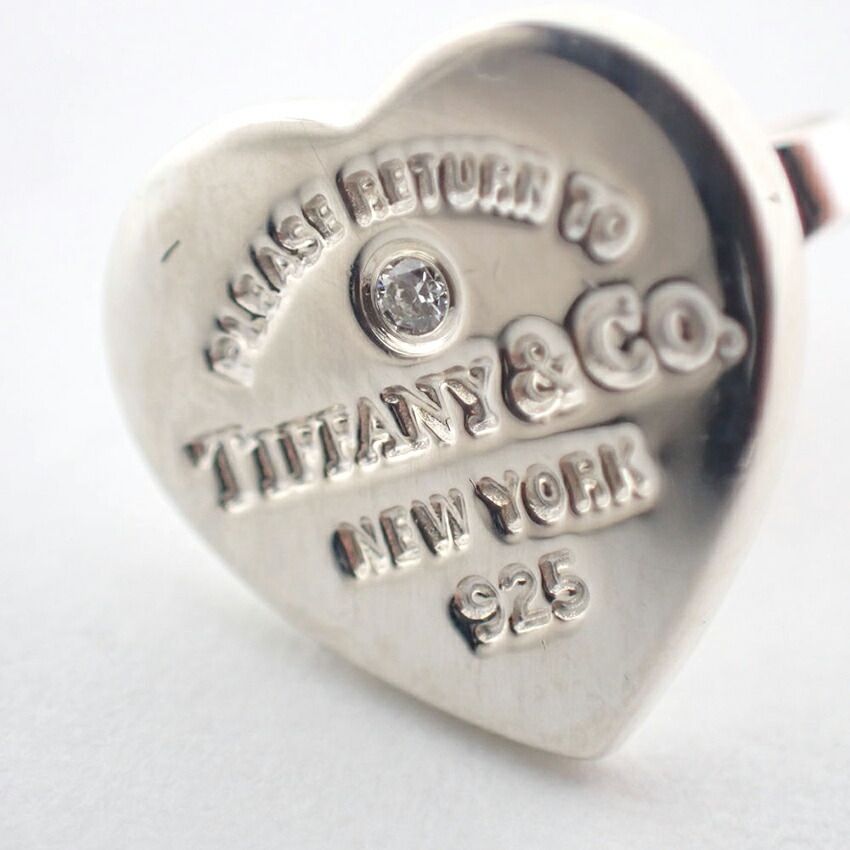 ティファニー　モダンハート　ダイヤ　ピアス　925 ティファニー 925 リターントゥ ハート ダイヤモンド ピアス//j106-1