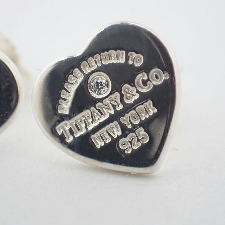 ティファニー　モダンハート　ダイヤ　ピアス　925 ティファニー 925 リターントゥ ハート ダイヤモンド ピアス//j106-1