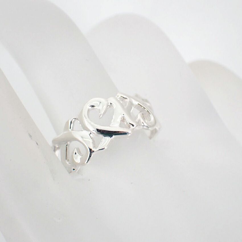 ティファニー 925 トリプルラビングハート リング /14号/j106-9 - メルカリ