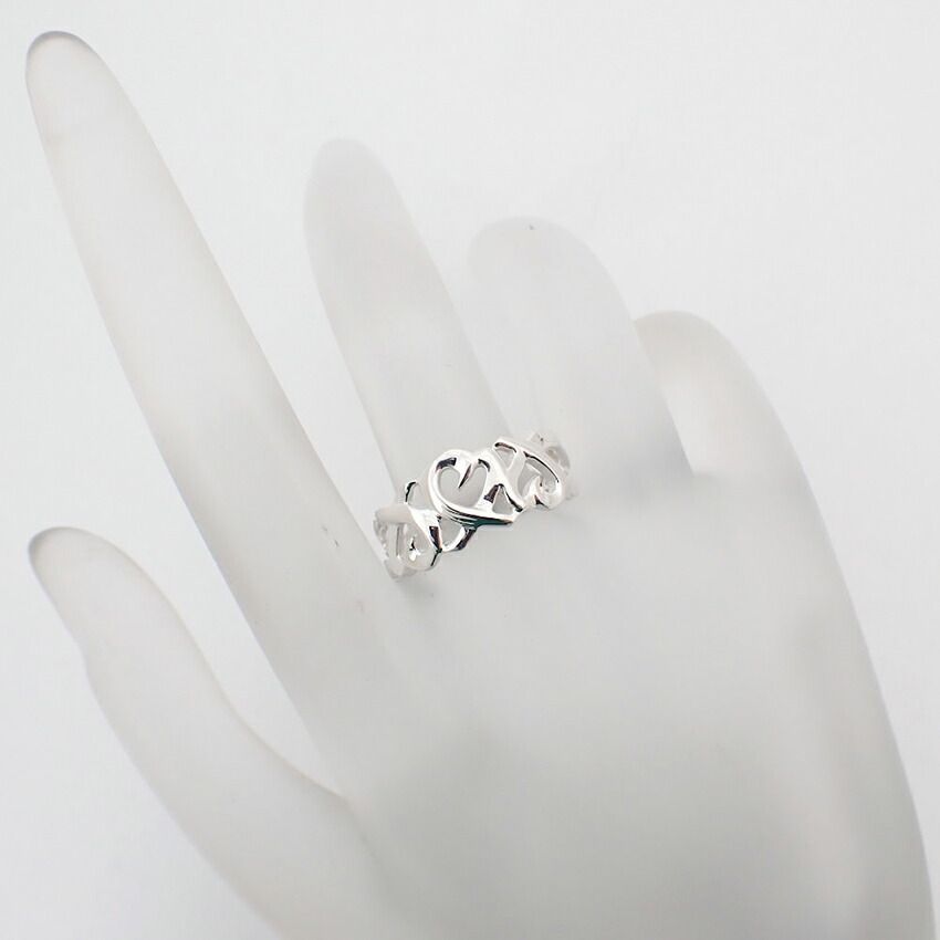 ティファニー 925 トリプルラビングハート リング /14号/j106-9 - メルカリ