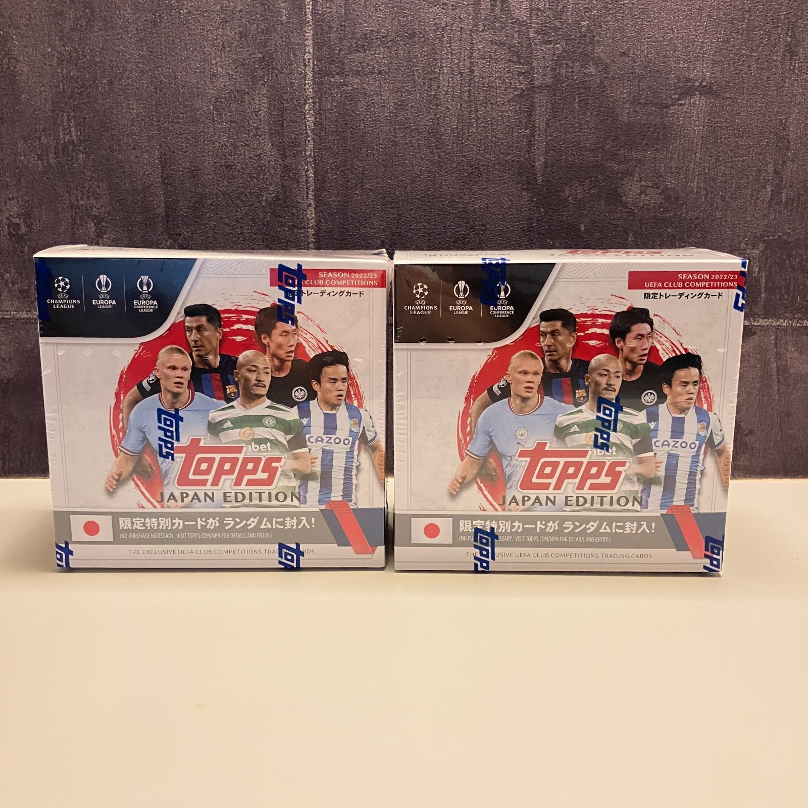 2025-23 Topps UEFA JAPAN Edition Soccer ボックス factory sealed box 2箱