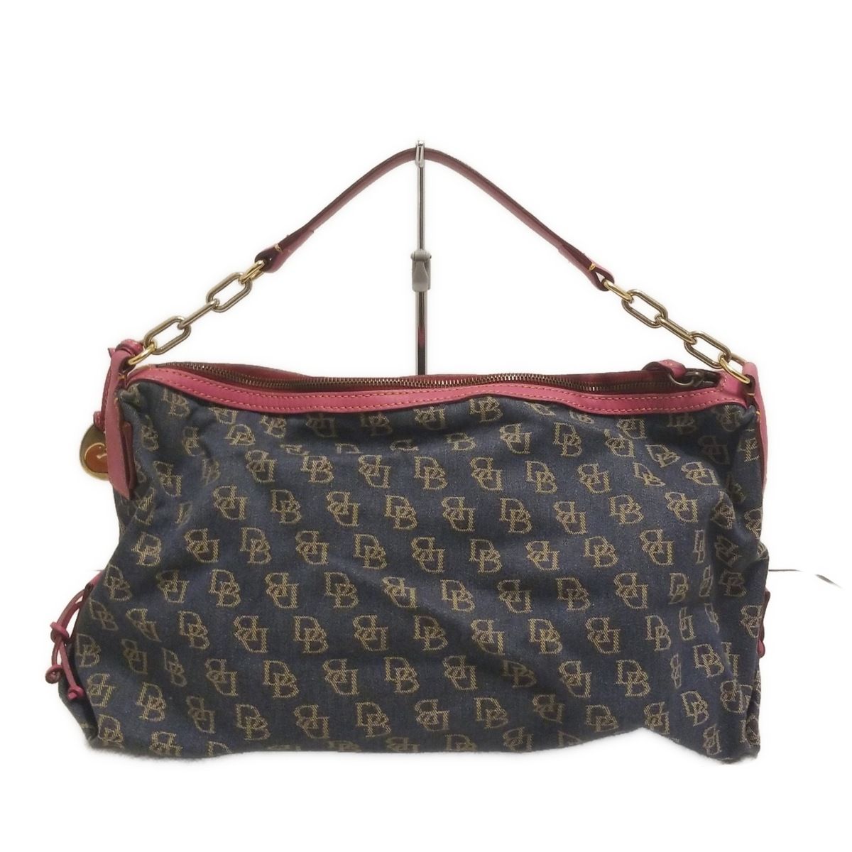 Dooney＆Bourke ドゥーニー＆バーク 2way バッグ 本革 ネイビー 