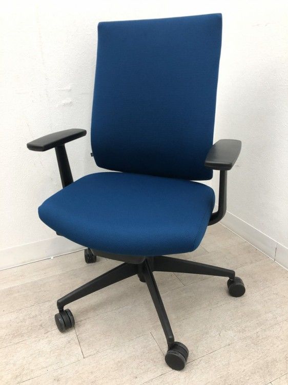 アウトレット品 コクヨ 固定肘付ウィザード４チェア C 06 B 212 CW ブルー