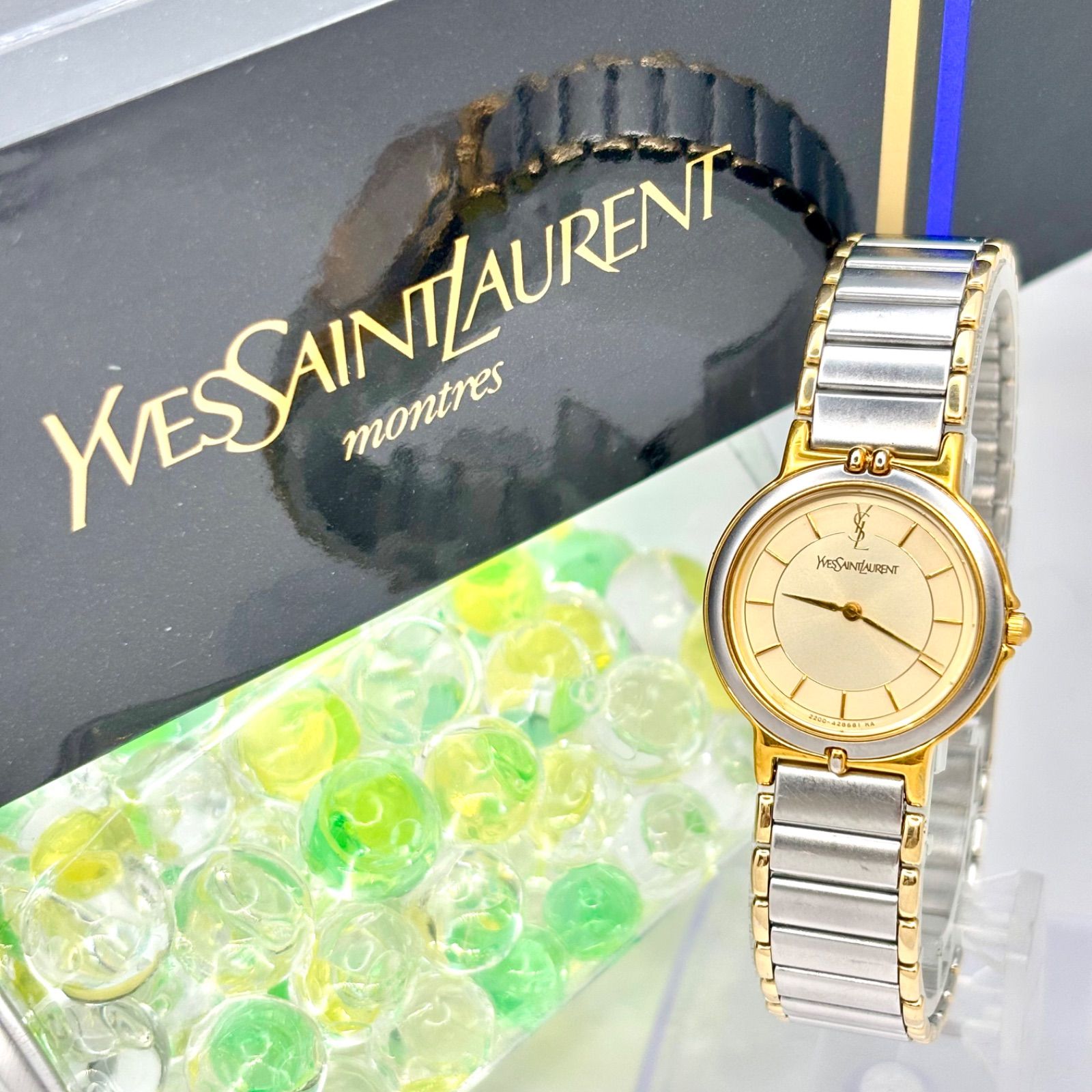箱付/新品電池】Yves Saint Laurent イヴサンローラン YSL レディース