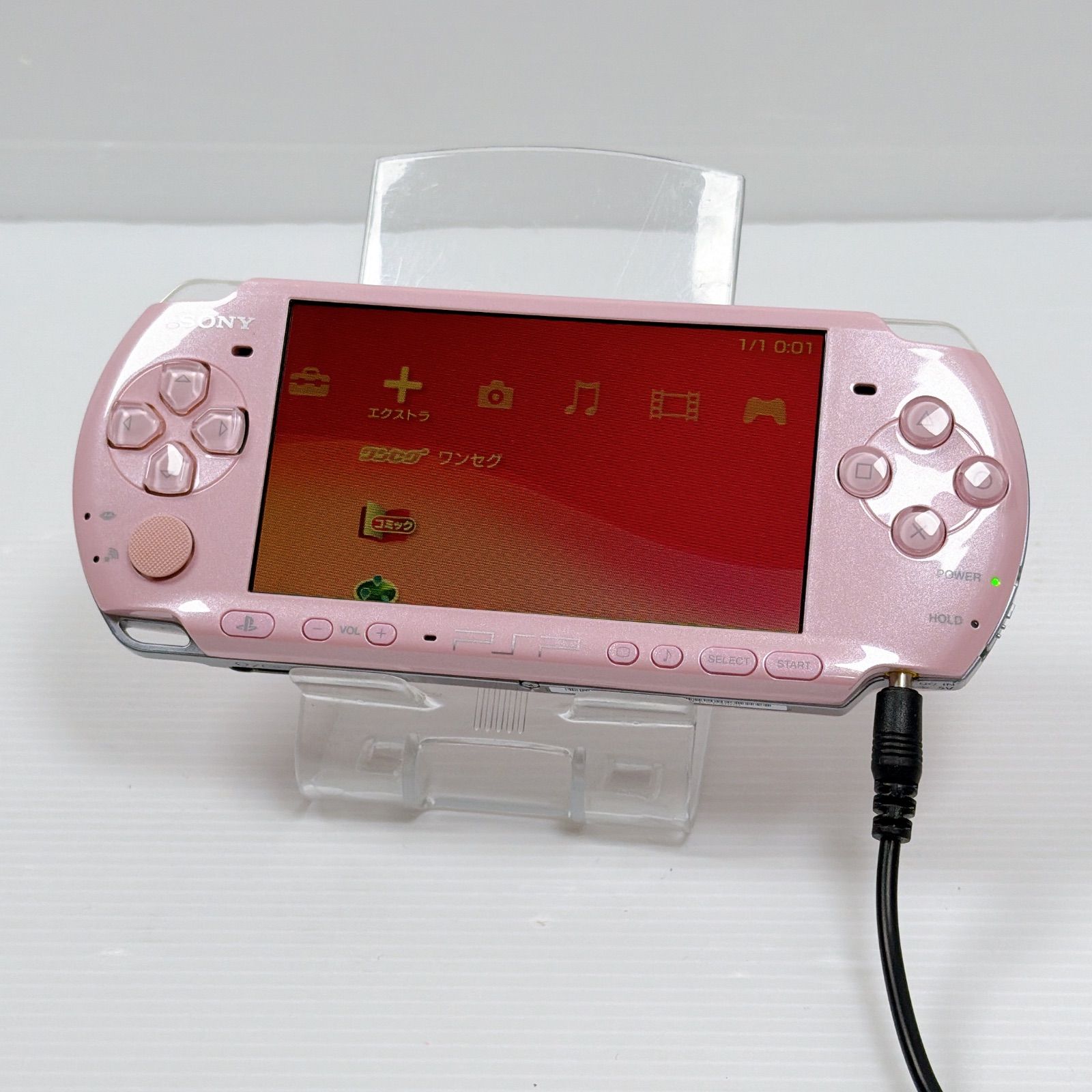 PSP 3000 ブロッサムピンク FW 6.61 外装 遊べるセット 後期型モデル ソニー プレイステーション ポータブル SONY PlayStation Portable