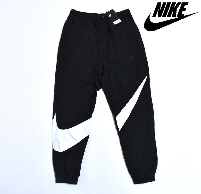 ☆新品タグ付☆ S NIKE ビッグスウッシュ ウーブンパンツ　ブラック　黒 新品 NIKE BIG SWOOSH HBR STMT ウーブン パンツ【S】【M】【L