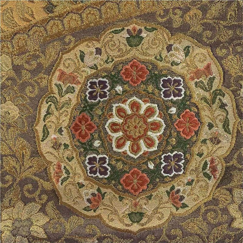 たんす屋 リユース帯 帯 袋帯 フォーマル 金 金銀之吉祥 市松取り すくい織り 暖色系