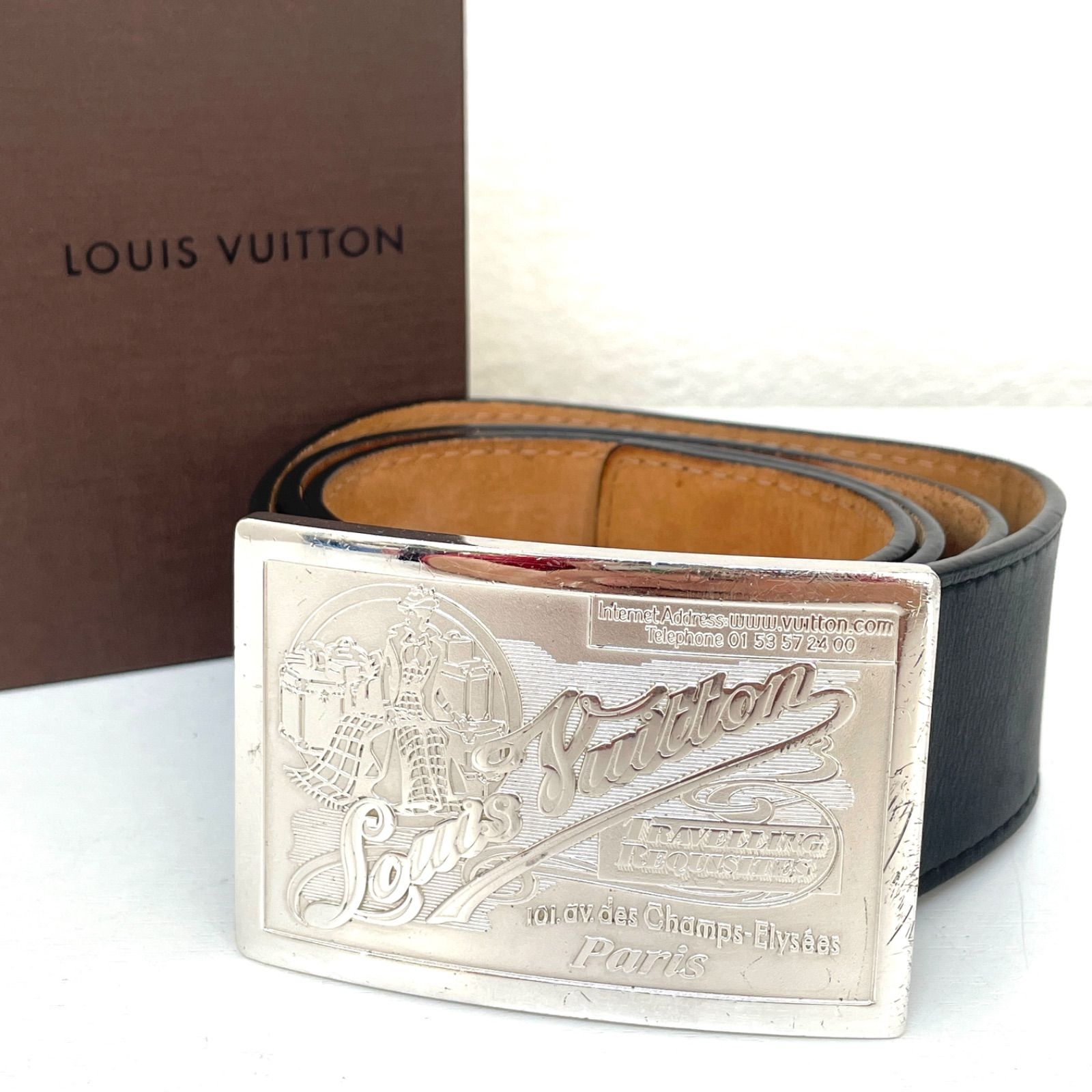 LOUIS VUITTON ルイヴィトン サンチュール ジーンズ ベルト レザー