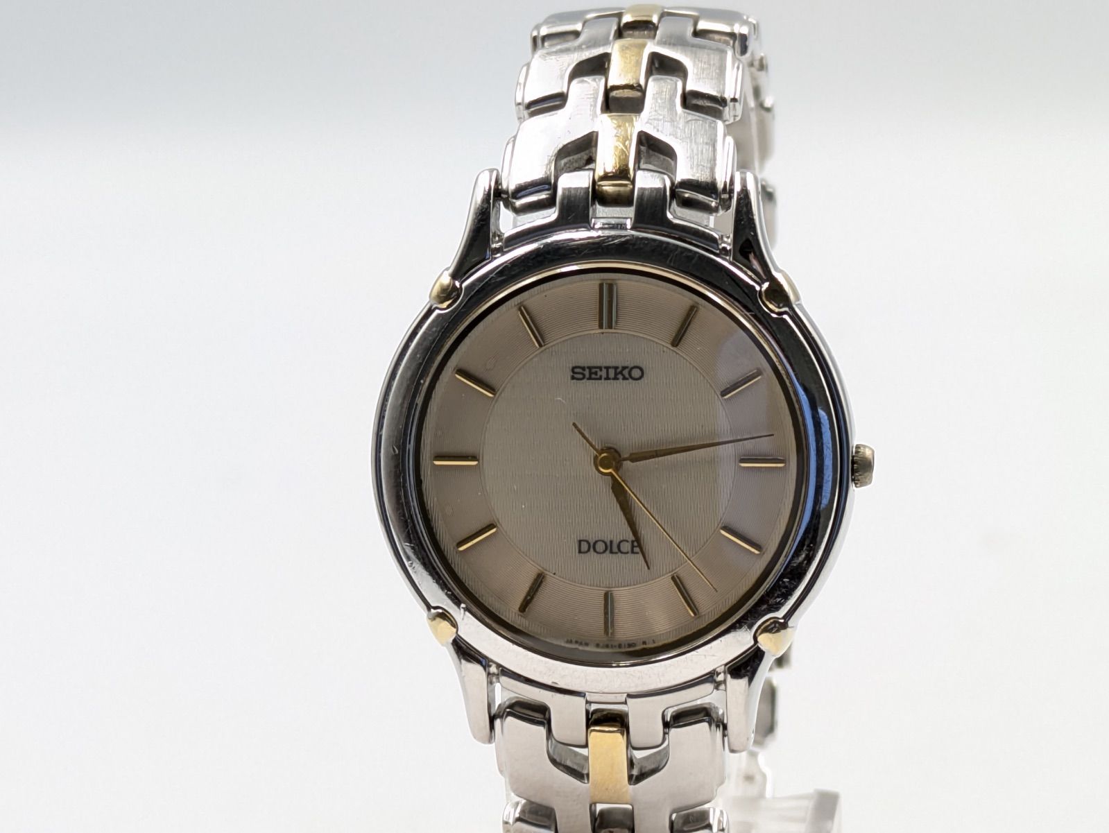 SEIKO DOLCE セイコー ドルチェ メンズ腕時計 シルバー×ゴールド