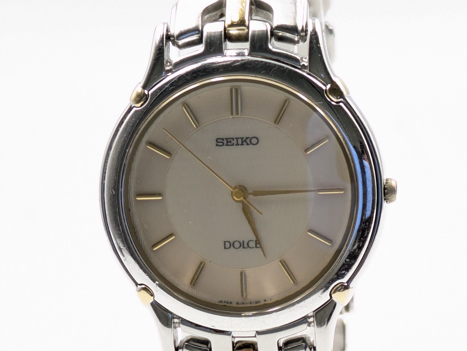SEIKO DOLCE セイコー ドルチェ メンズ腕時計 シルバー×ゴールド