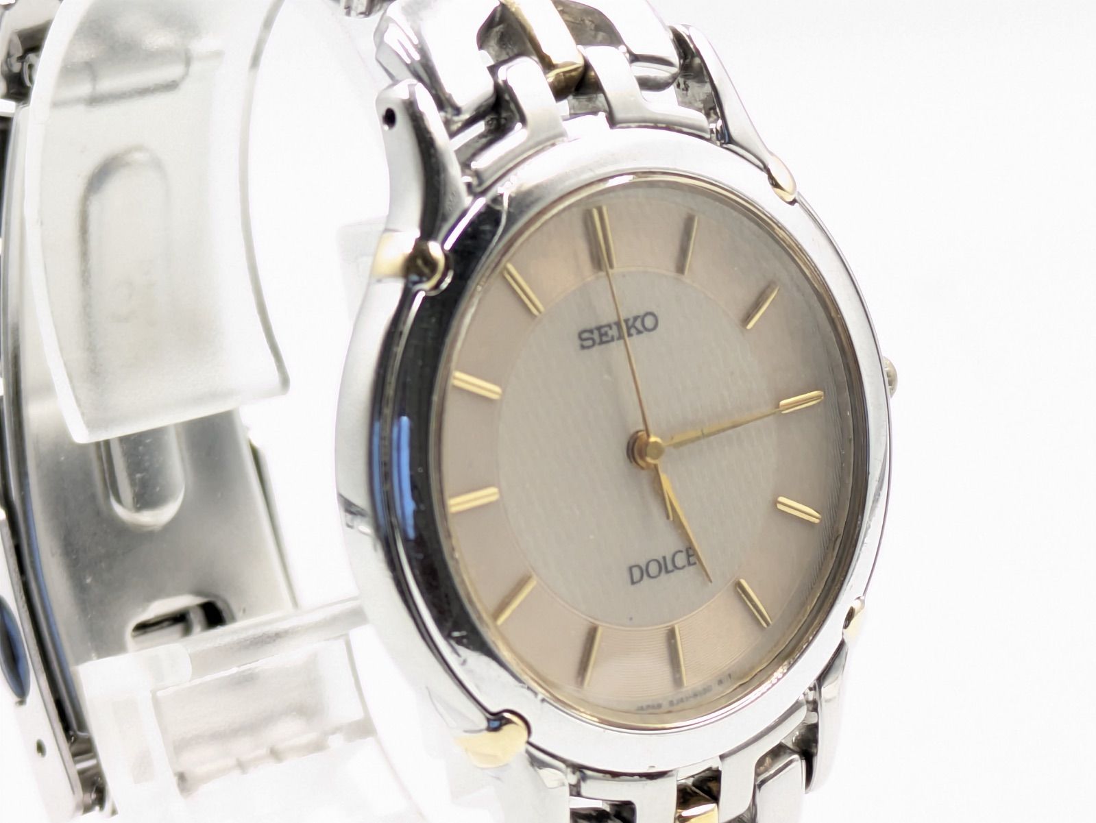 SEIKO DOLCE セイコー ドルチェ メンズ腕時計 シルバー×ゴールド