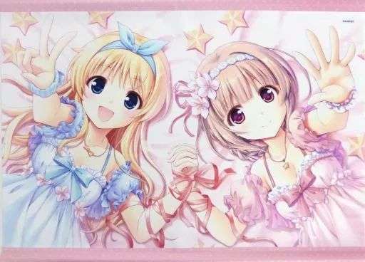 【中古】タペストリー 鈴木佳奈＆鴇田奏海 ご褒美は私 B2Wスエードタペストリー 「大図書館の羊飼い/千の刃濤、桃花染の皇姫」 電撃G’sマガジン＆G’sコミック 2018年2月号誌上通販